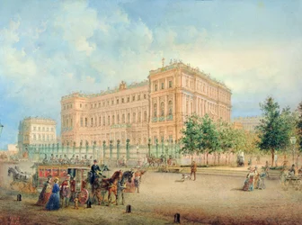 Ansicht des Nikolajewski-Palastes, St. Petersburg, 1868